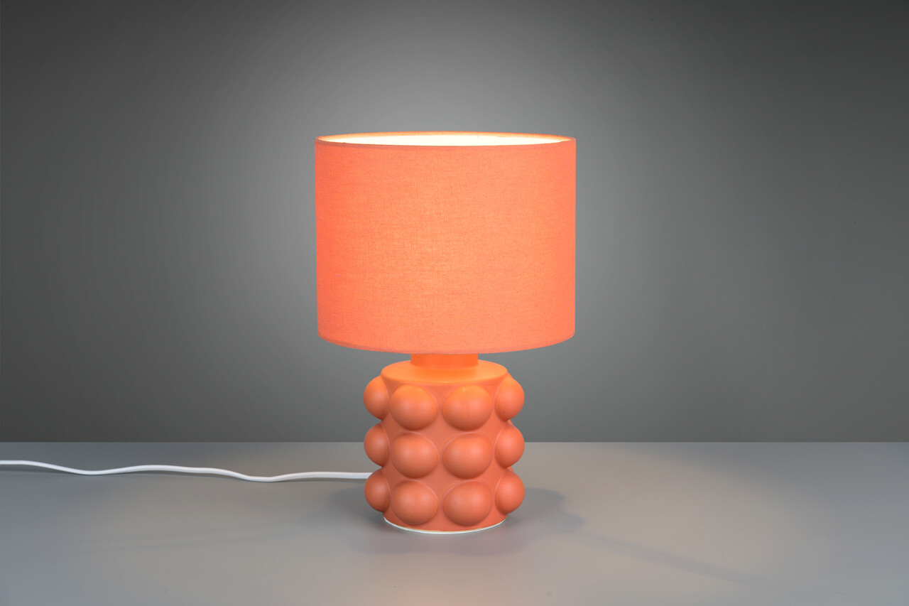 Lampa de masa Kate, RL, 20x30 cm, 40W, 1x E14, ceramica, apricot - imagine 5
